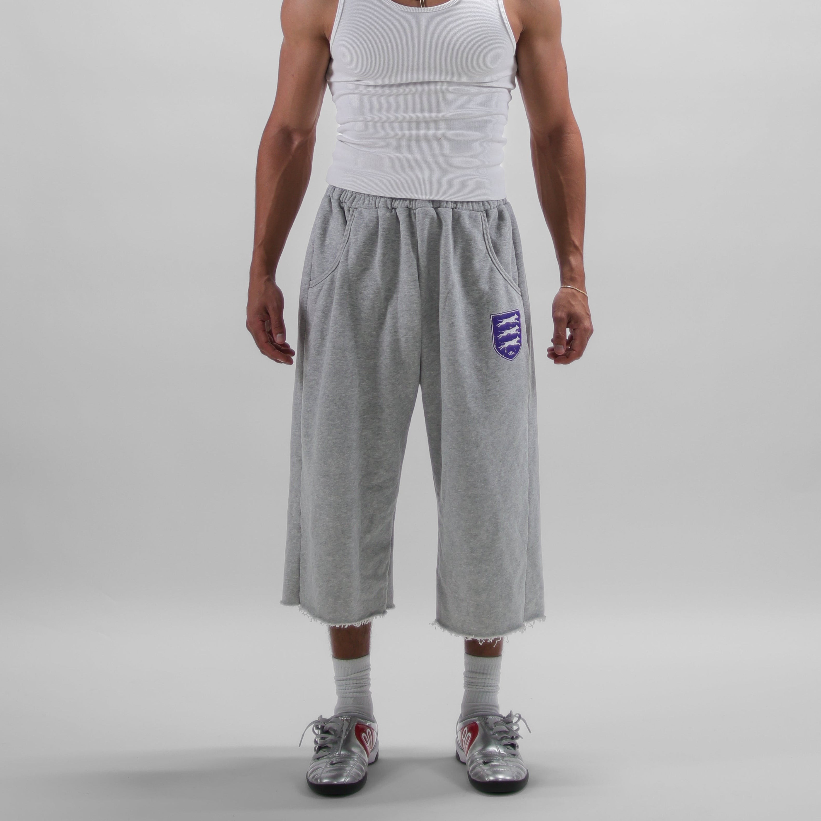 A.F.C. 3/4 Sweat Shorts "Grey"