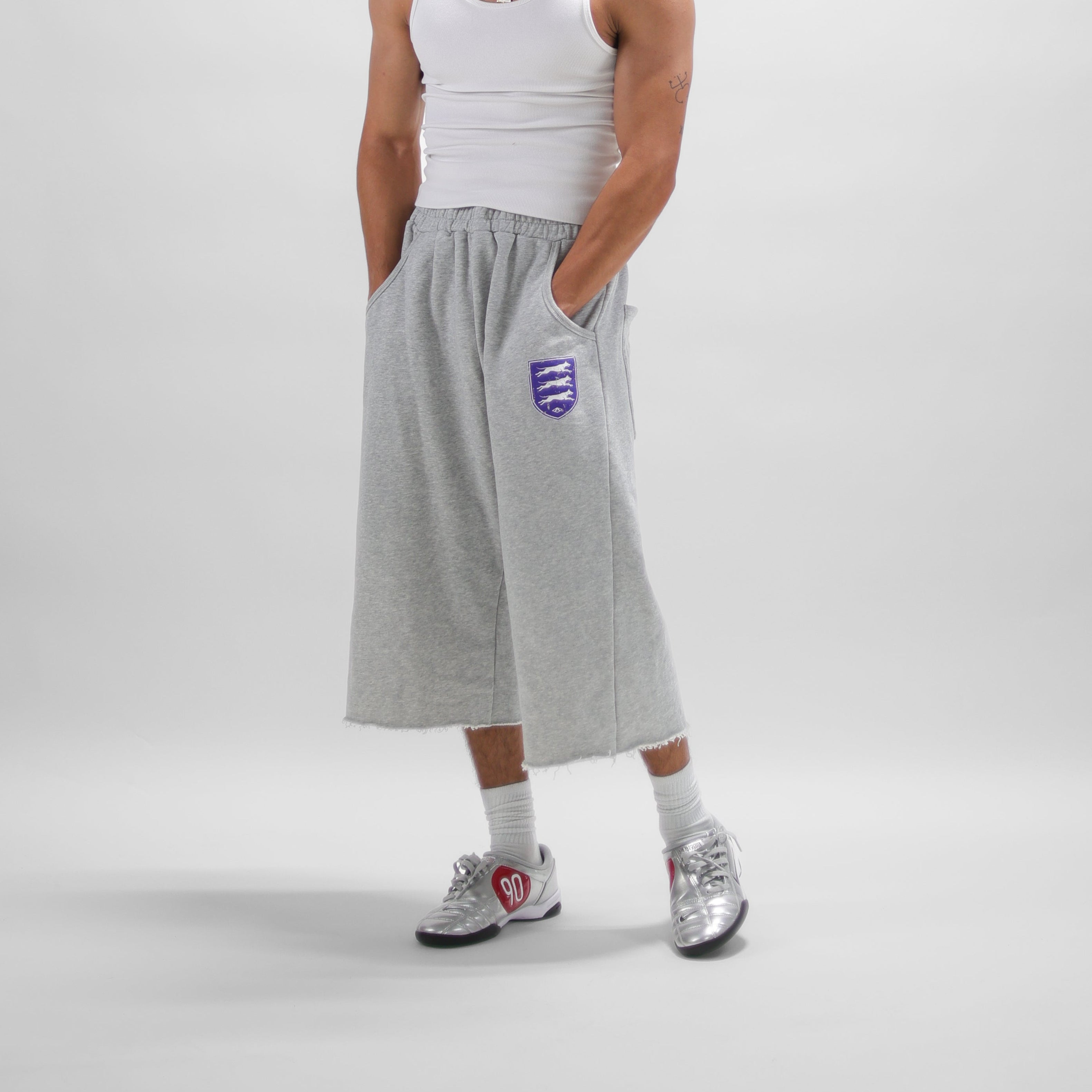 A.F.C. 3/4 Sweat Shorts "Grey"