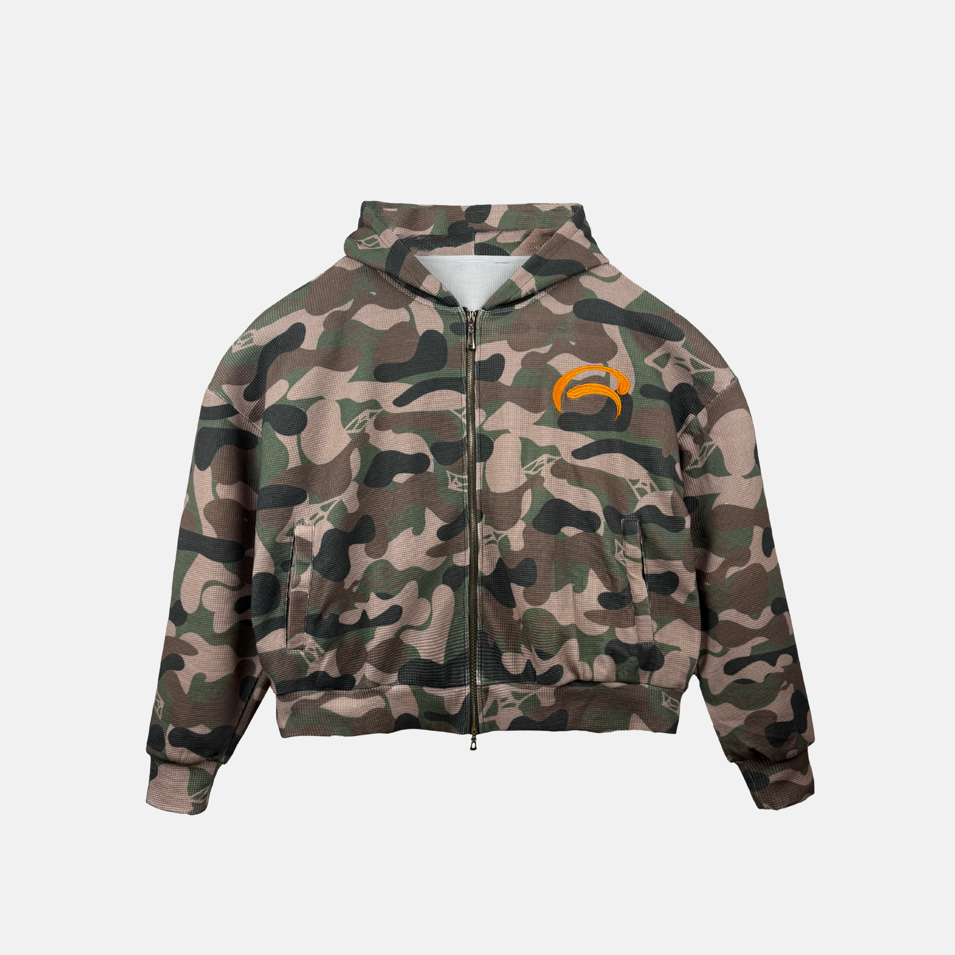 Woodland Camo Zip-Up