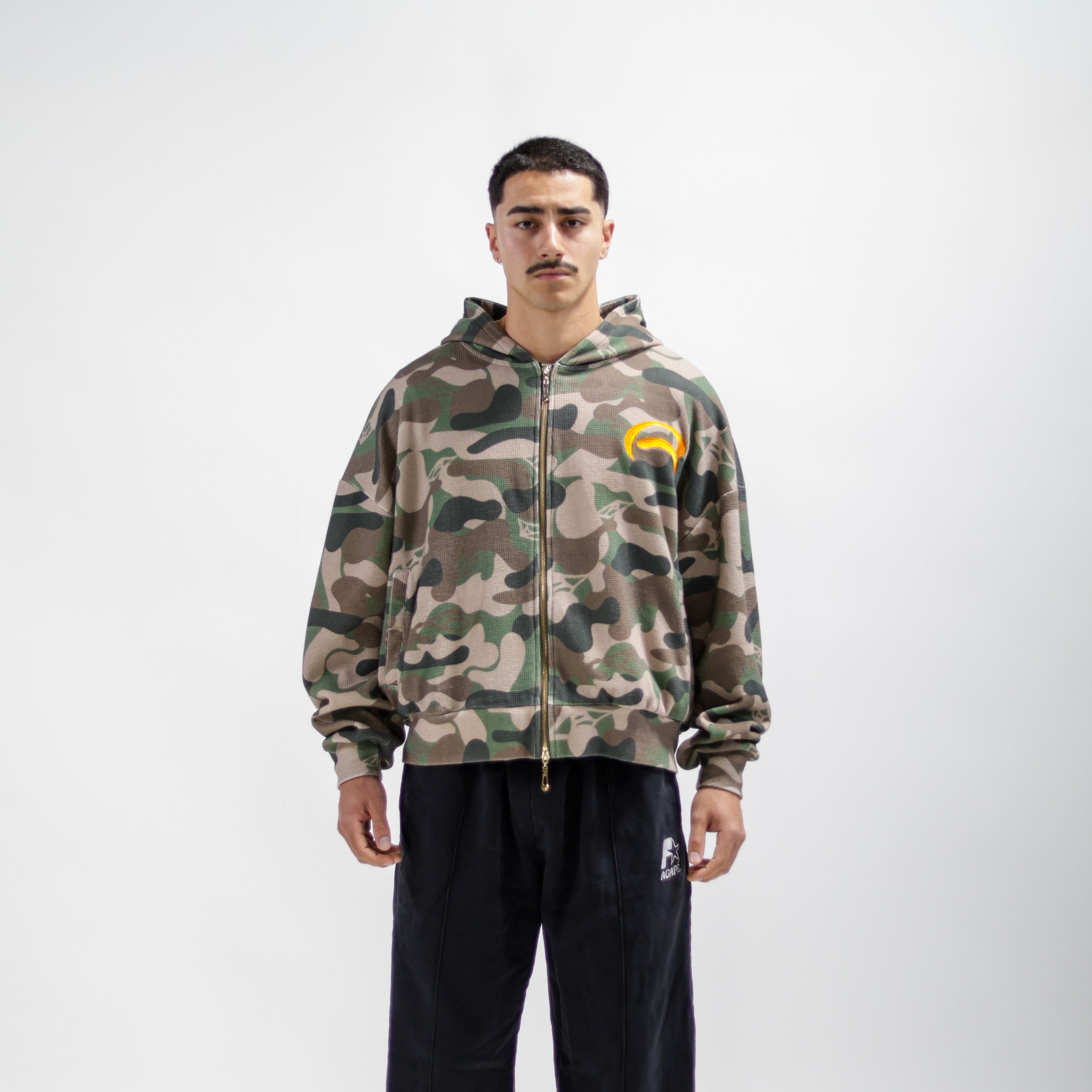 Woodland Camo Zip-Up