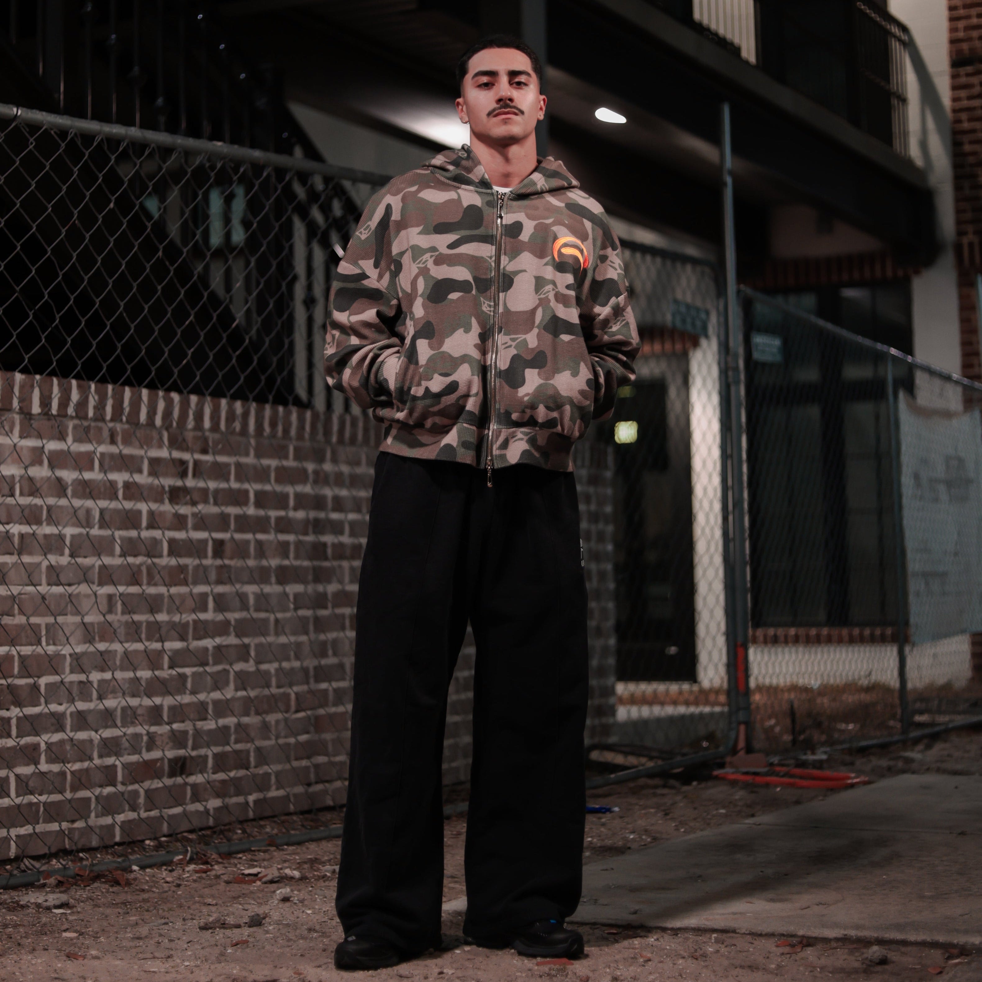 Woodland Camo Zip-Up