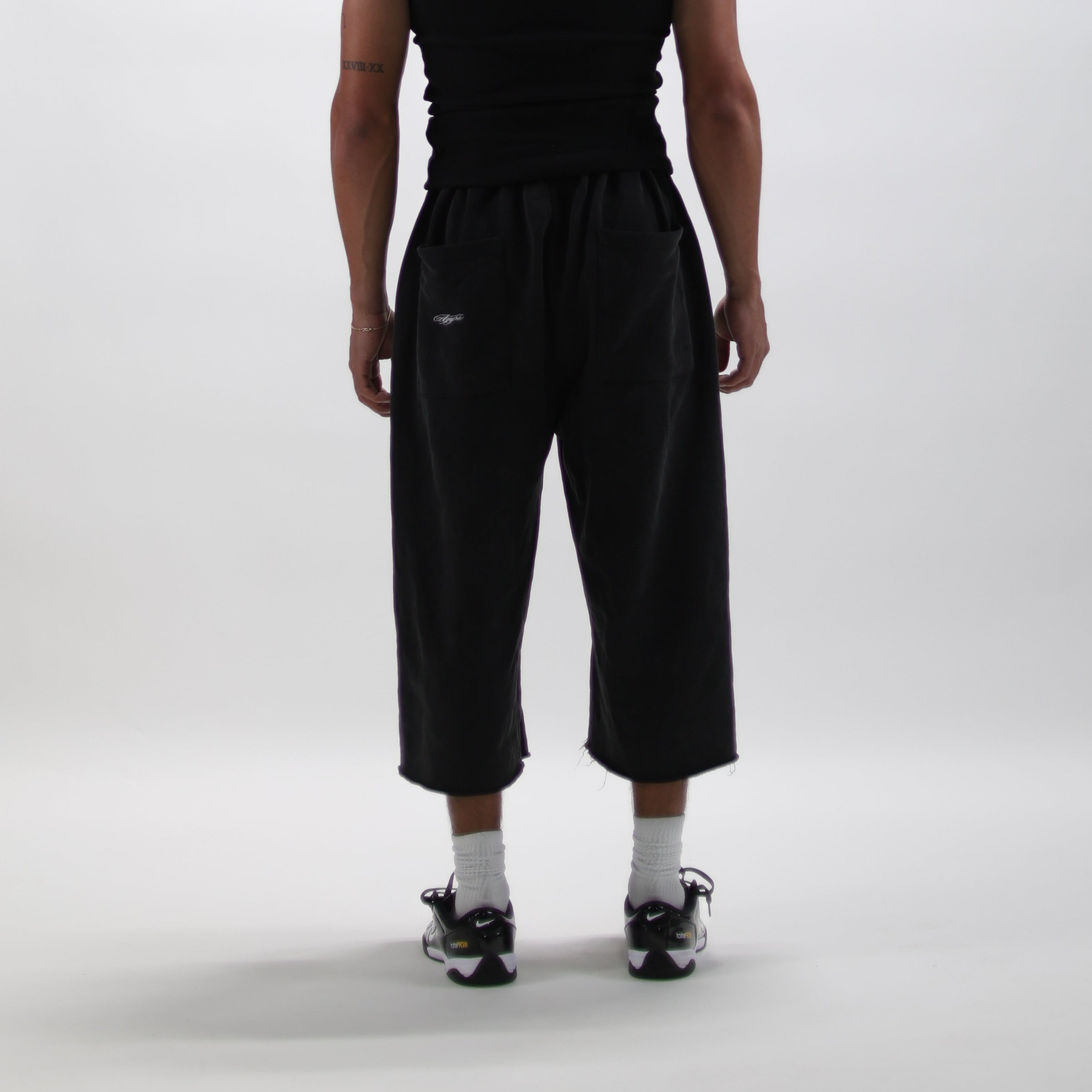 A.F.C. 3/4 Sweat Shorts "Black"